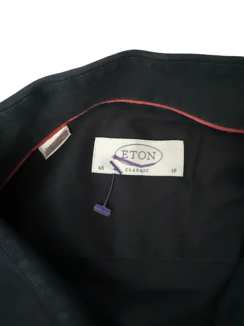 Eton Neiman Marcus Men's Black Dress Shirt
